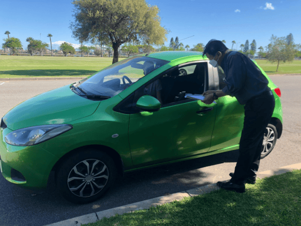 Car inspection for legal compliance at Tan And Tan Lawyers.